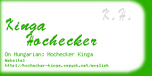 kinga hochecker business card